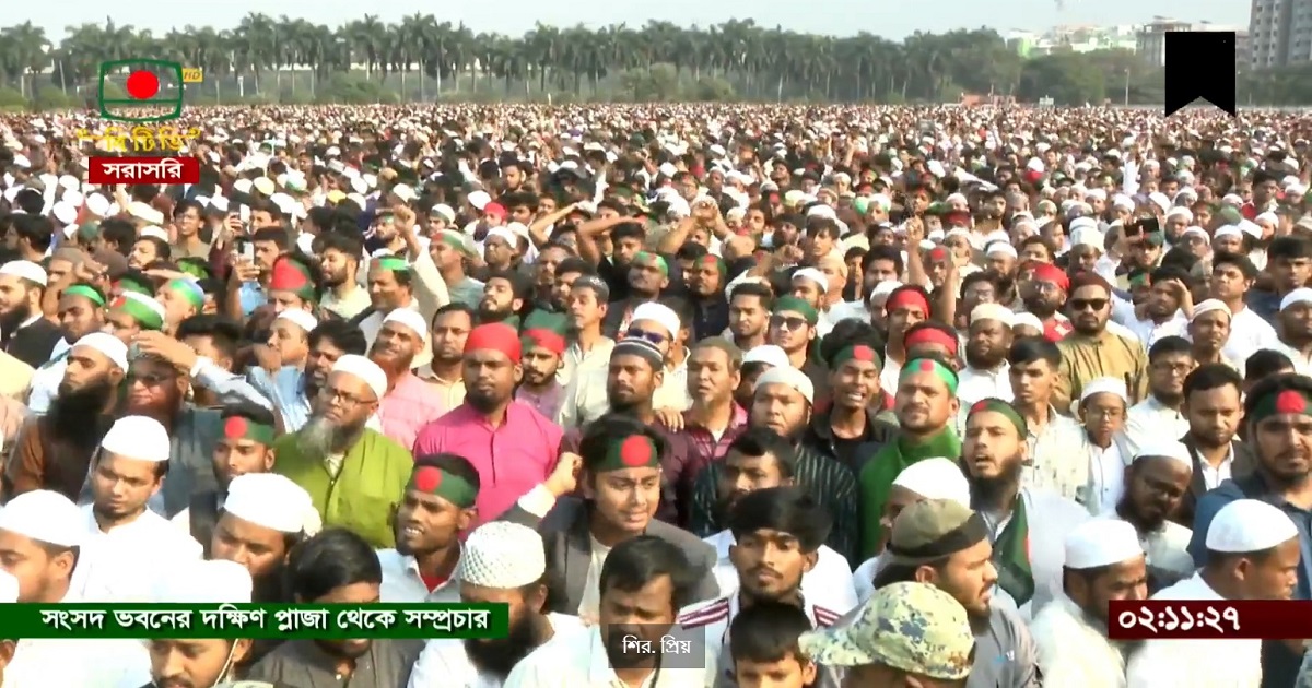 হাদির জানাজায় জনসমুদ্র