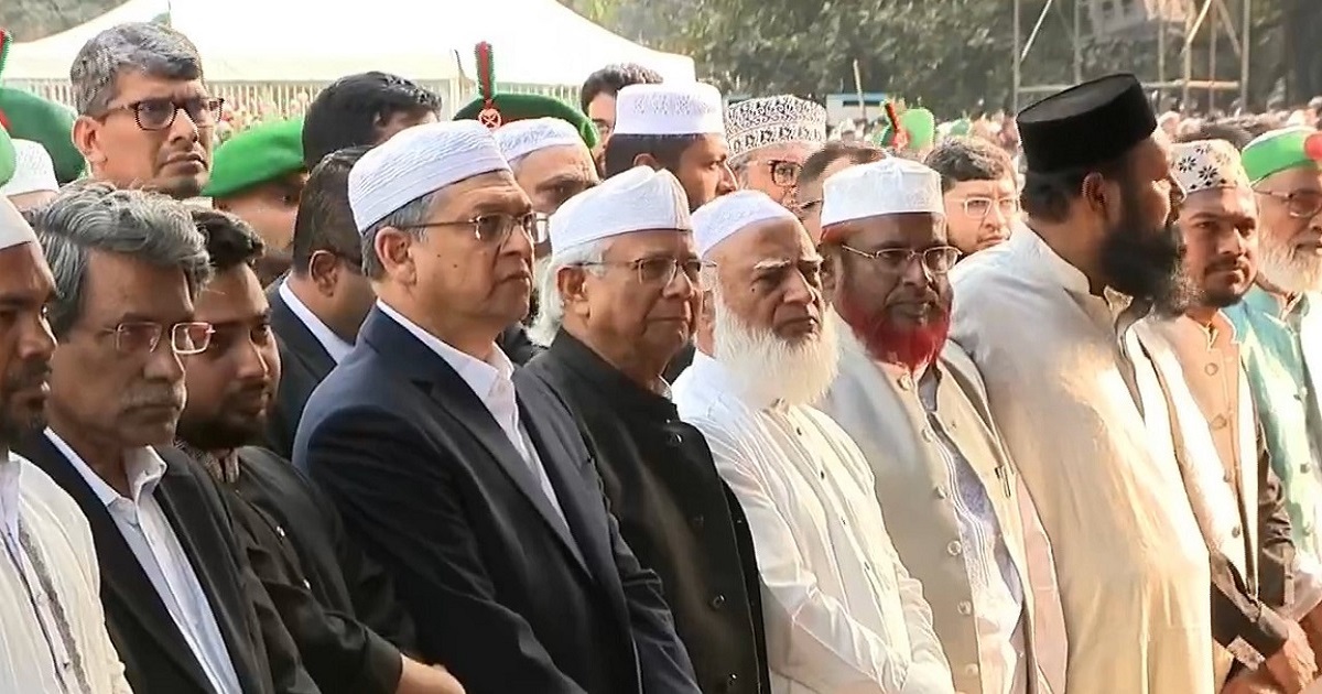 শহীদ হাদির জানাজা অনুষ্ঠিত