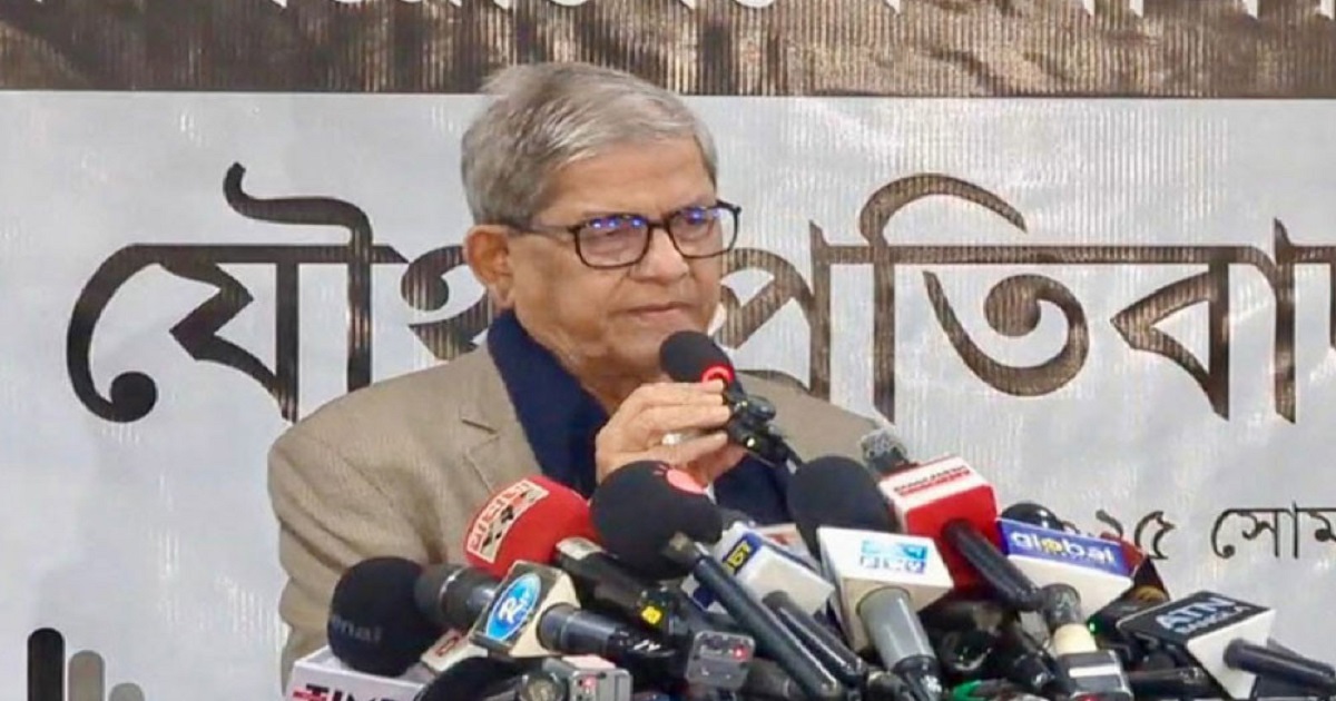 গণতন্ত্রকামী মানুষকে ঐক্যবদ্ধ হতে হবে: মির্জা ফখরুল
