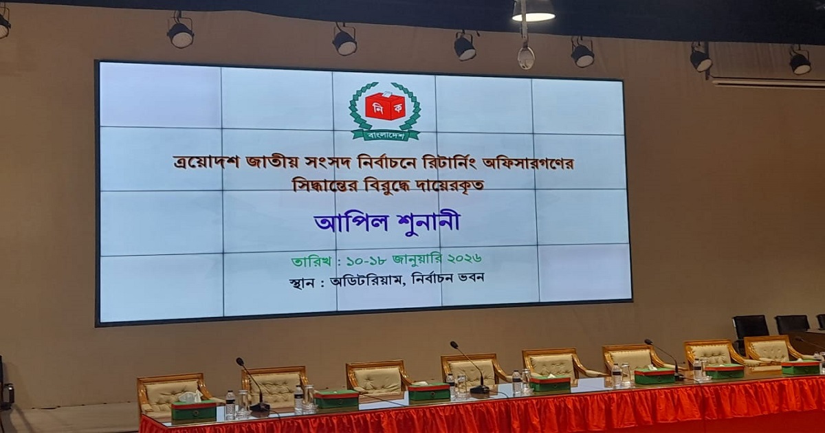 প্রার্থিতা বাতিলের আপিল শুনানি শুরু