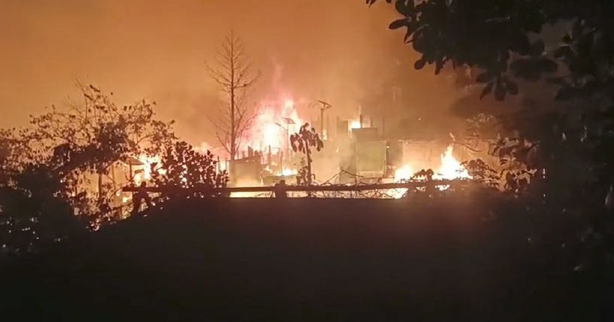 উখিয়ায় রোহিঙ্গা ক্যাম্পে ভয়াবহ আগুন