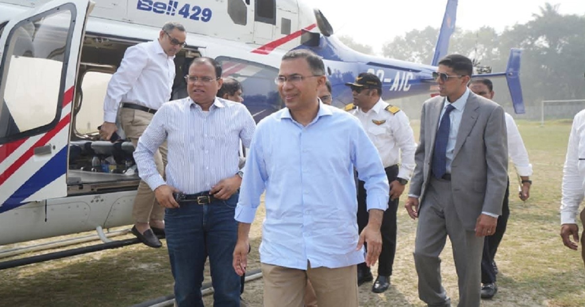বরিশালে পৌঁছেছেন তারেক রহমান