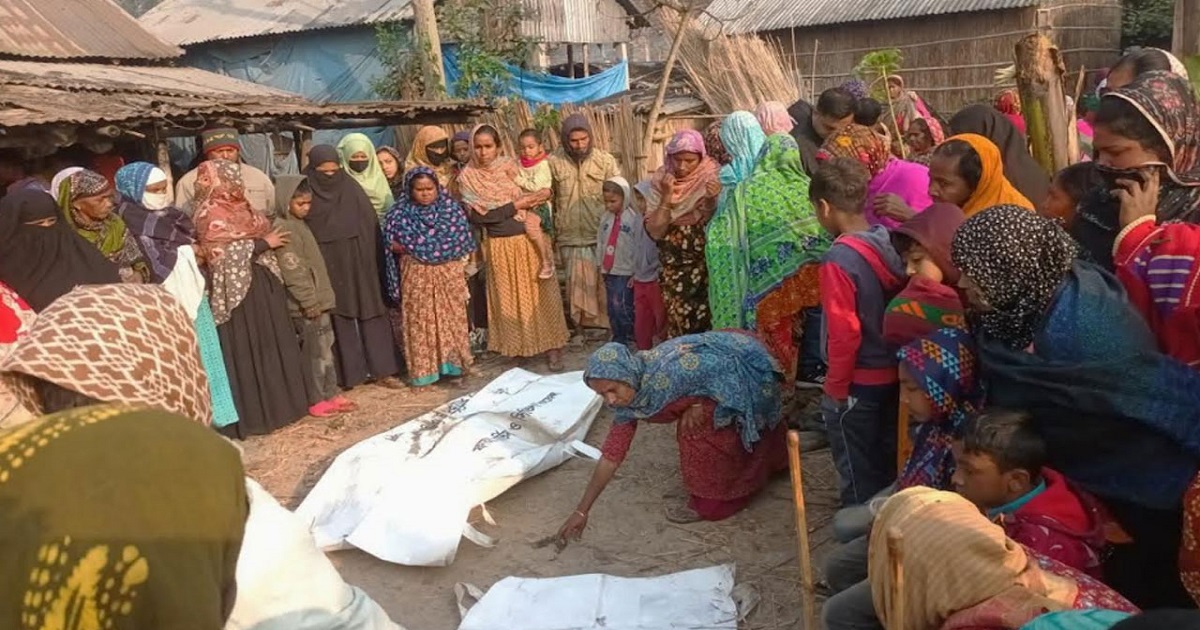 নাটোরে ভয়াবহ আগুনে মা ও শিশুকন্যার মৃত্যু