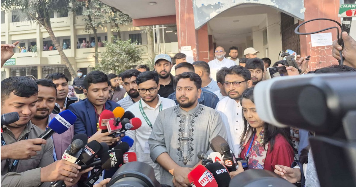 নির্বাচন  সুষ্ঠু হলে নির্বাচনের ফলাফল যাই হোক,তা মেনে নেব : নাহিদ ইসলাম