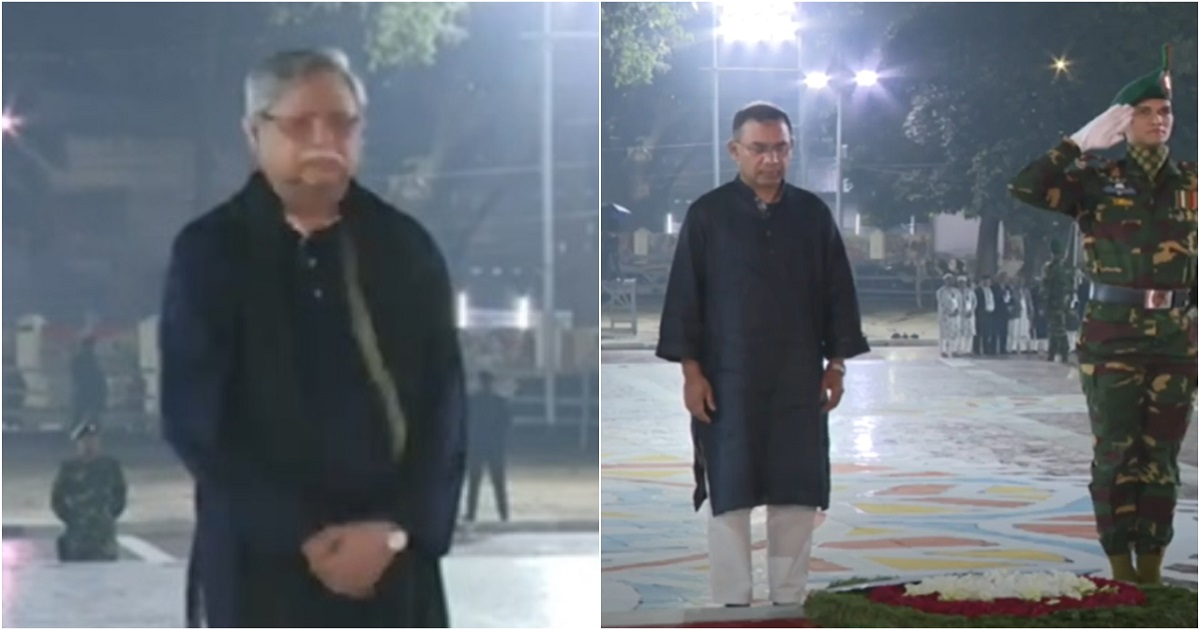 একুশের প্রথম প্রহরে শহীদ মিনারে রাষ্ট্রপতি ও প্রধানমন্ত্রীর শ্রদ্ধা