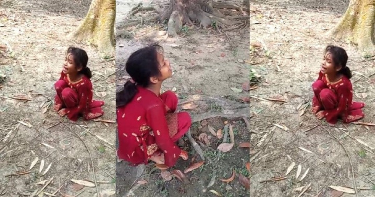 সৎ মায়ের নির্যাতন, মায়ের কবরের পাশে কাঁদছে শিশুটি