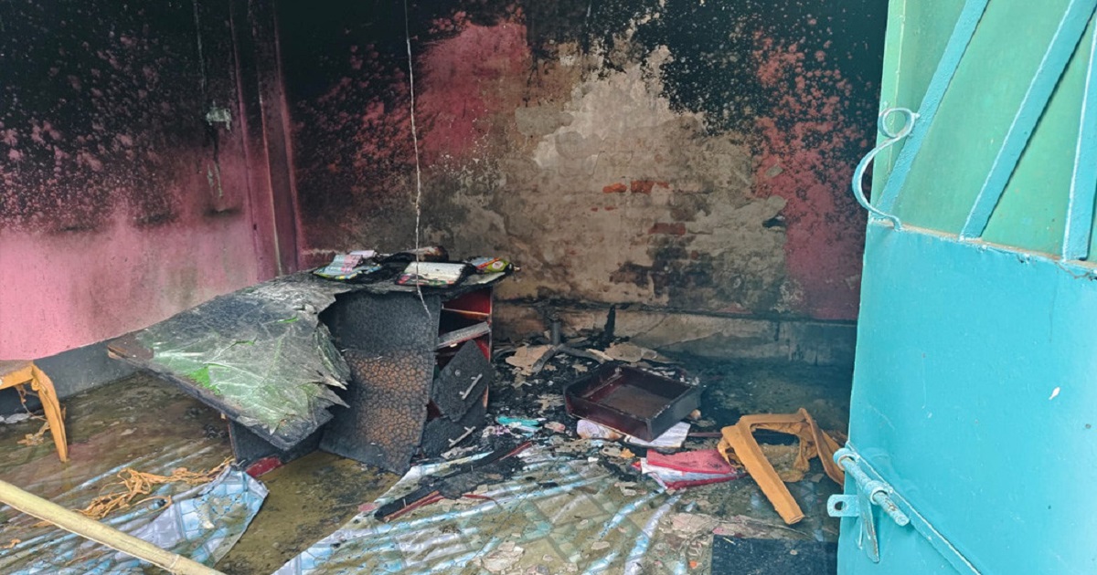 বিএনপি কার্যালয়ে অগ্নিসংযোগ