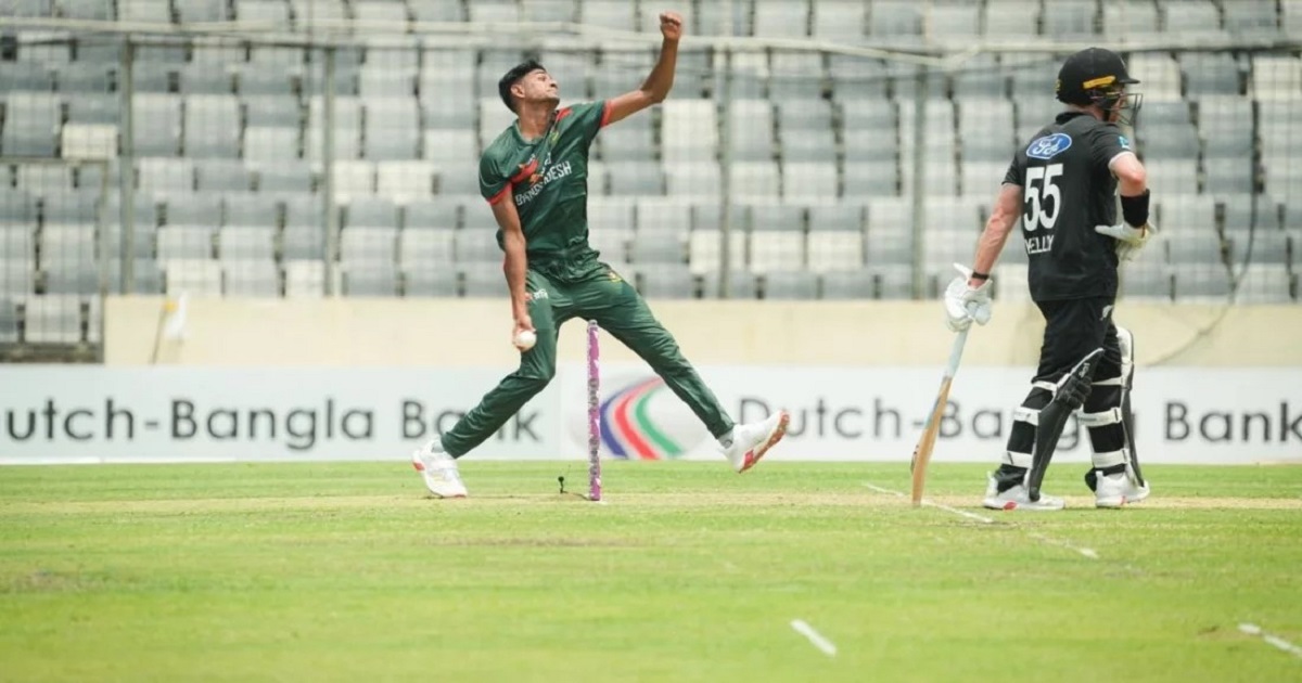 নাহিদের দুর্দান্ত বলিং দিশেহারা  নিউজিল্যান্ড