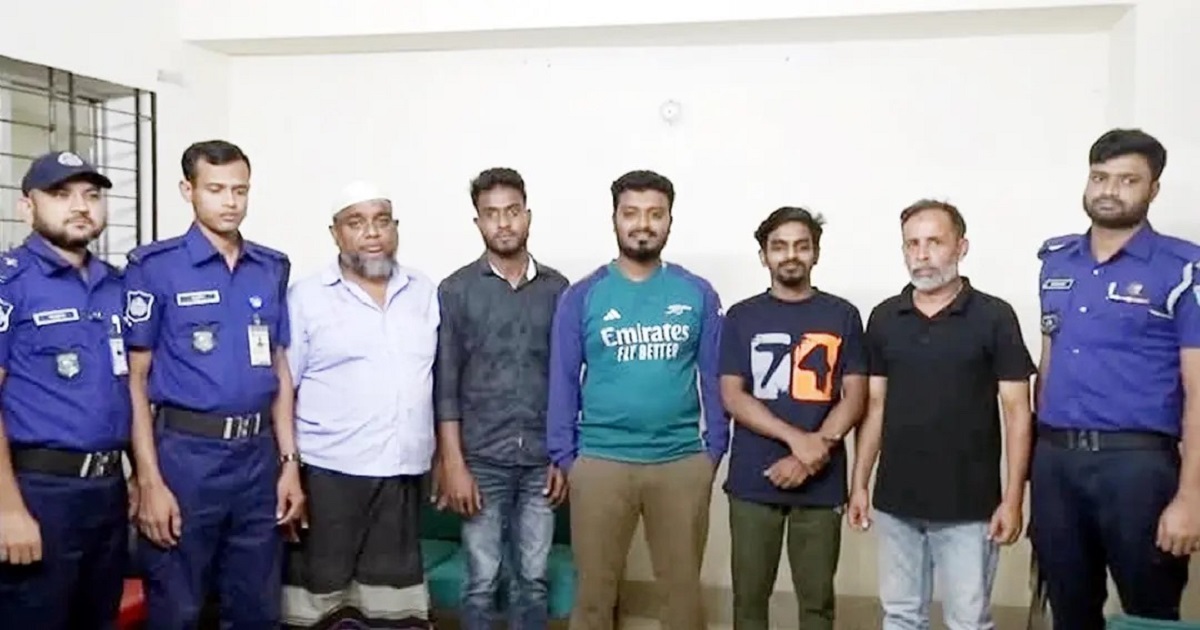 যুবলীগের ৫ নেতাকর্মী গ্রেফতার