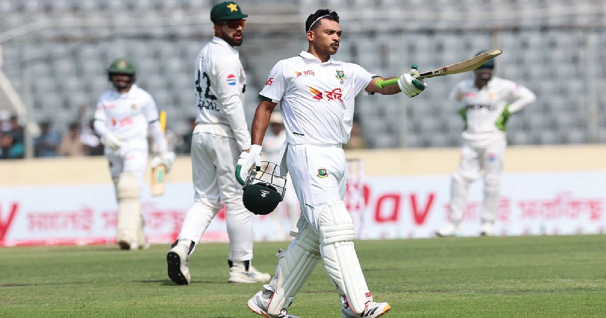 শান্তর নবম টেস্ট সেঞ্চুরি, ২০০ ছাড়িয়ে চা বিরতিতে বাংলাদেশ