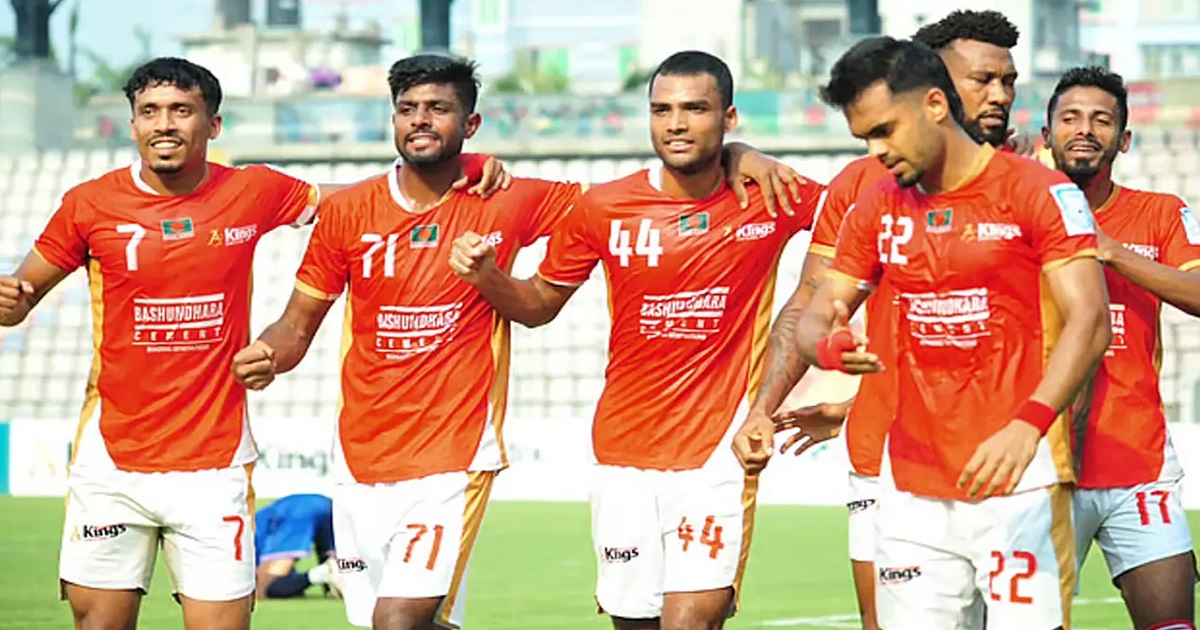 আবাহনীকে হারিয়ে এক ম্যাচ শিরোপা পুনরুদ্ধার করলো বসুন্ধরা কিংস