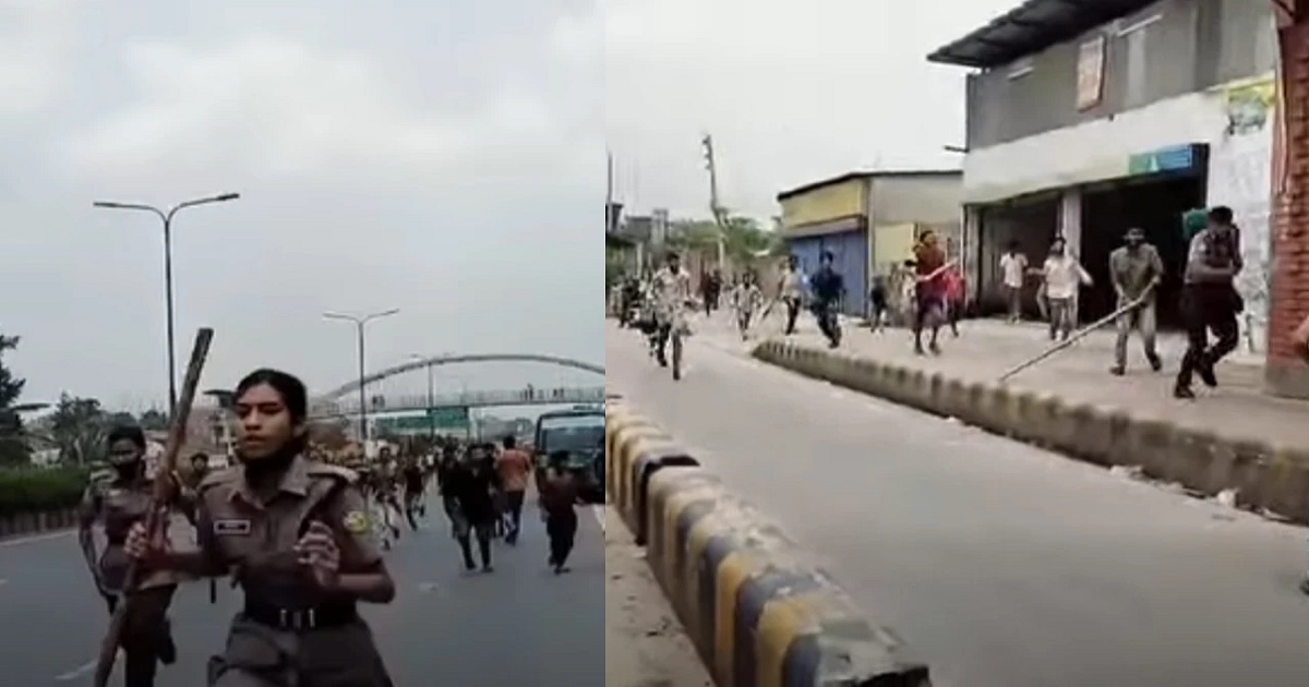মিরপুরে উচ্ছেদ অভিযানে পুলিশের ওপর হামলা