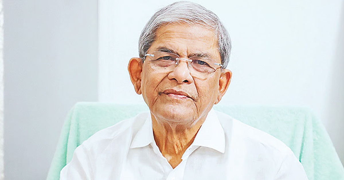 ঢাকাকে বসবাস অযোগ্য বললেন মির্জা ফখরুল