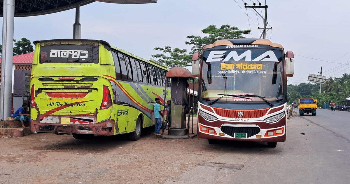 তিন দফা দাবিতে খুলনা-বরিশাল অঞ্চলে পরিবহন ধর্মঘট