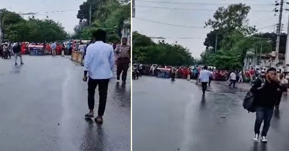 বকেয়া বেতনের দাবিতে মহাখালী-তেজগাঁও সড়ক অবরোধ, তীব্র যানজট