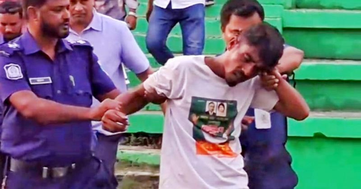 প্রধানমন্ত্রীর অনুষ্ঠানস্থলে ‘জয় বাংলা, জয় বঙ্গবন্ধু’ স্লোগান, একজন আটক