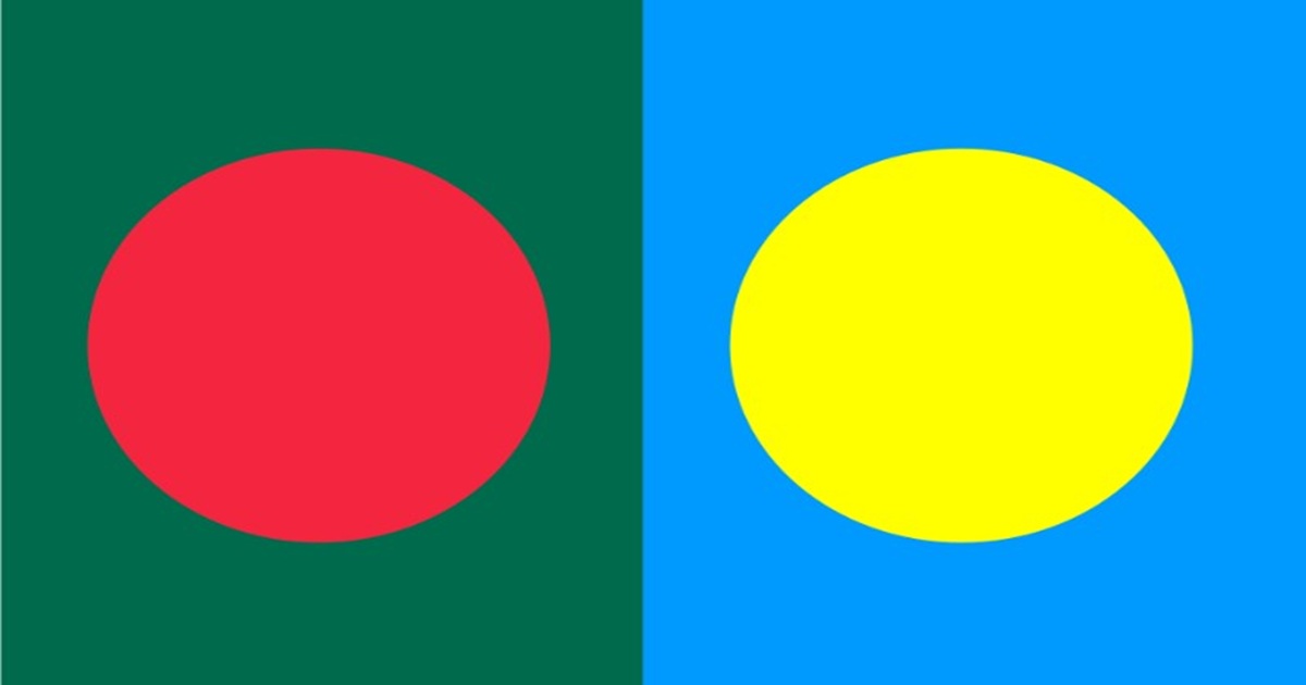 যে দেশের পতাকা বাংলাদেশের মতো